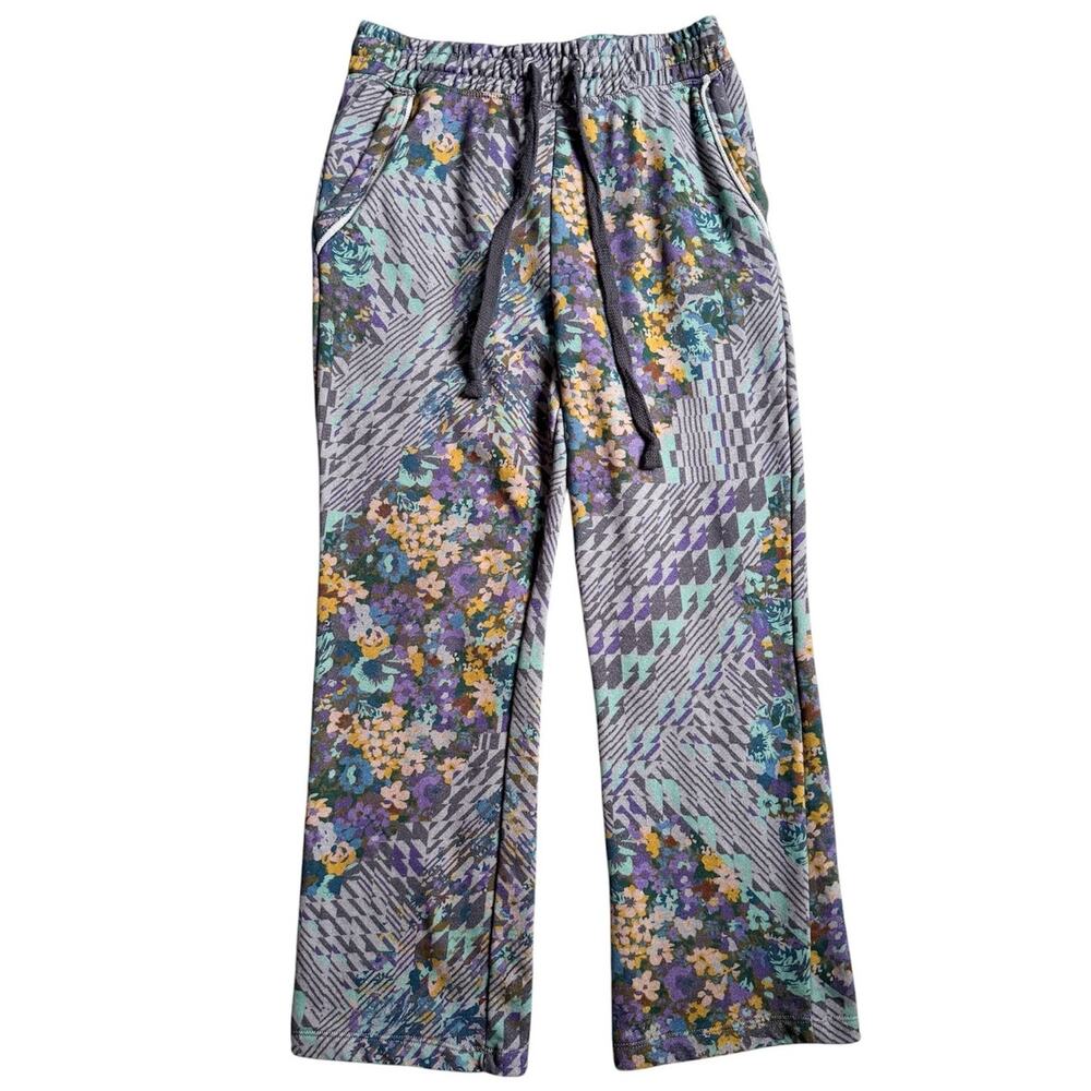 Anthropologie Daily Practice Sweatpants Boho Patchwork Floral Loungewear